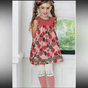Matilda Jane Make Believe Glad Tidings Dress Size 8 GUC